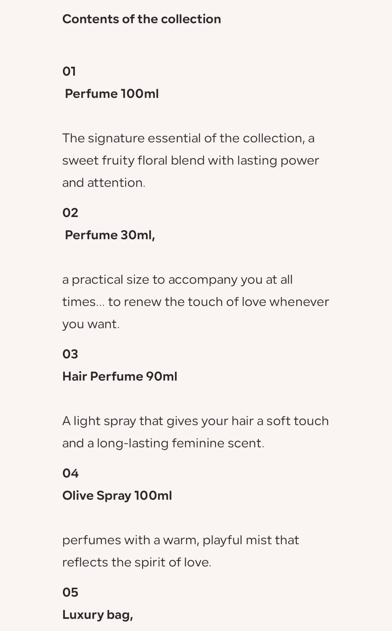 LOVE set