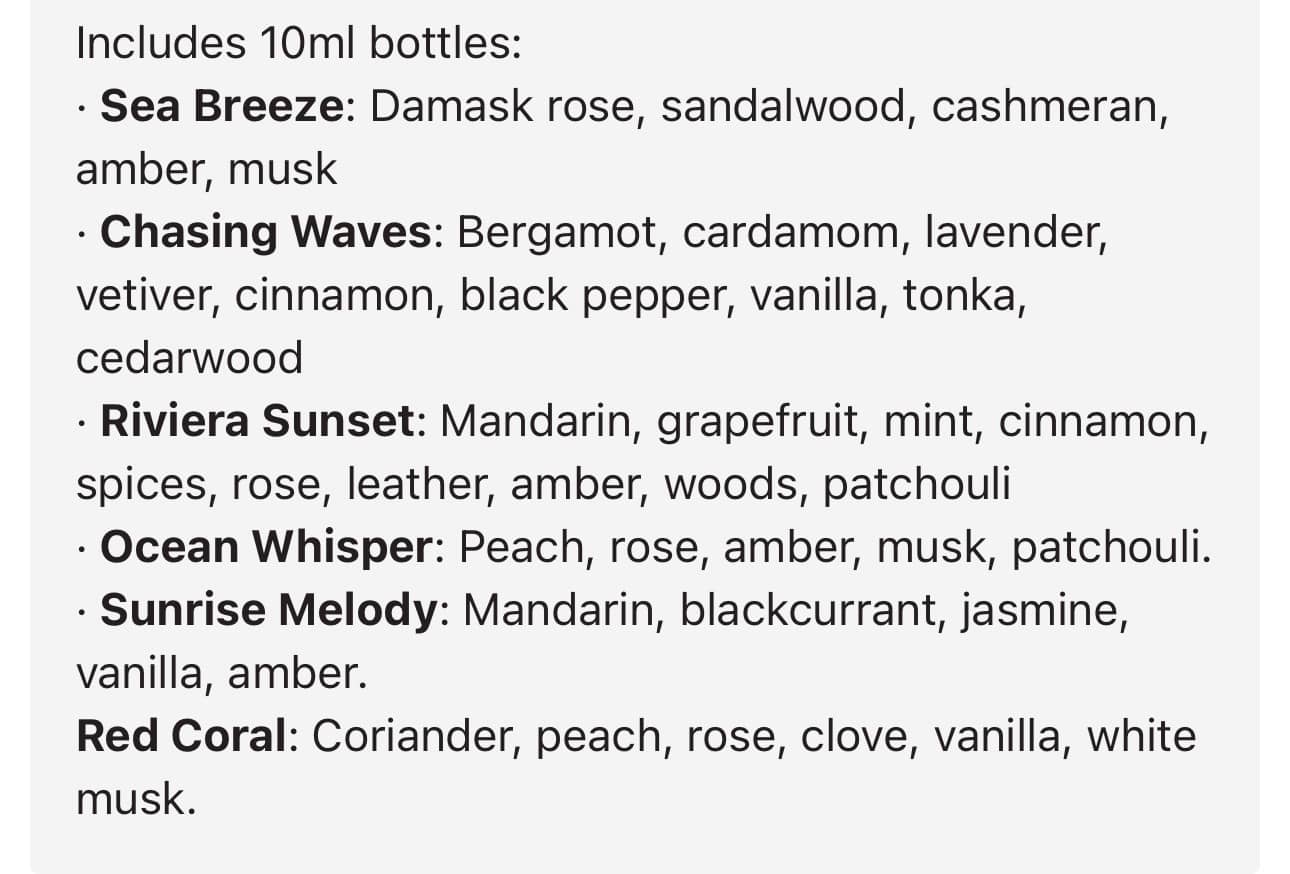 Mini Summer Collection 10ml